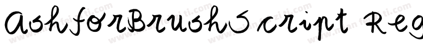 AshforBrushScript Regular字体转换